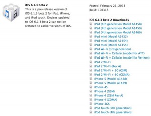 iOS 6.1.3 Beta 2